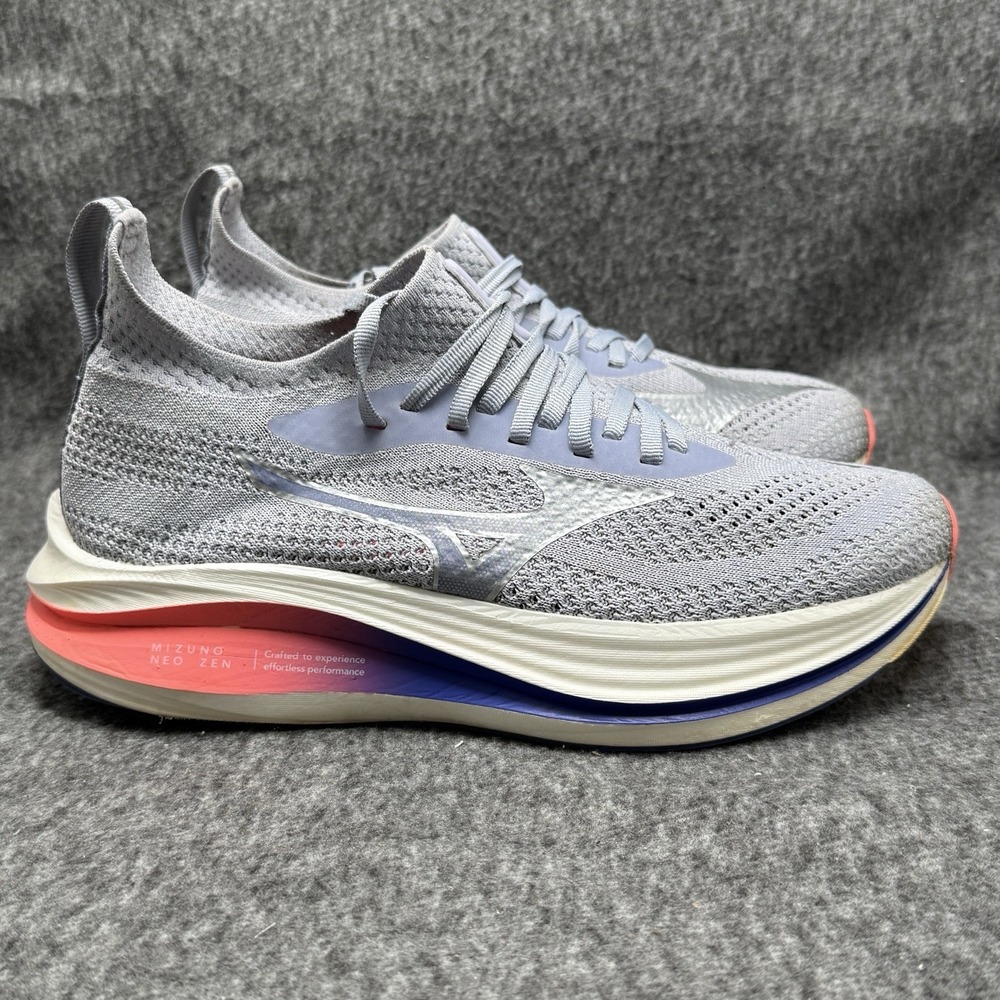 Mizuno Neo‎ Zen Running Shoes Men's Size 11.5 Grey Black Knit Athletic Trainers